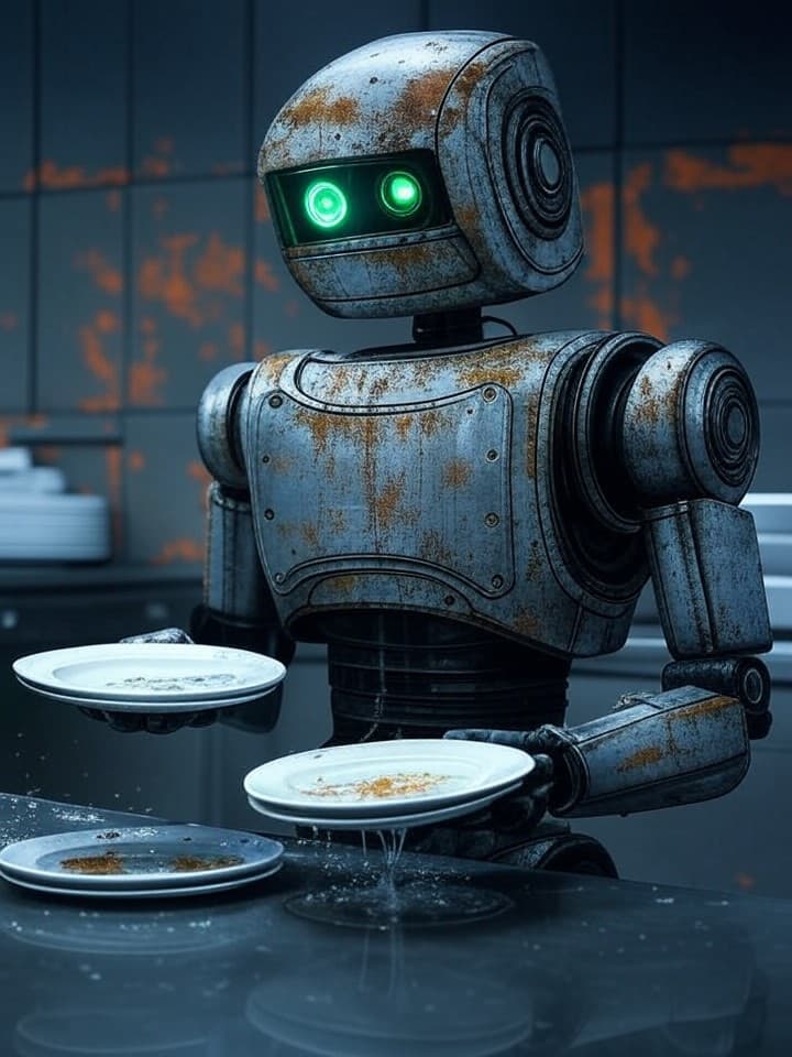 Slightly Used Dishwasher Bot